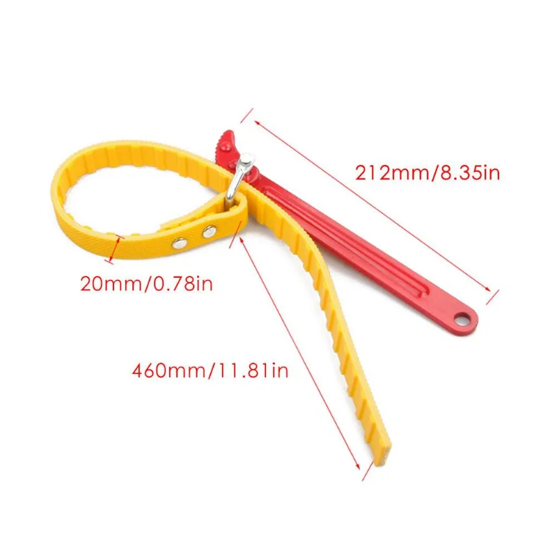 Belt Wrench Oil Filter Puller Strap Spanner Chain Oil Filter Cartridge Disassembly Tool Oil Filter Wrench