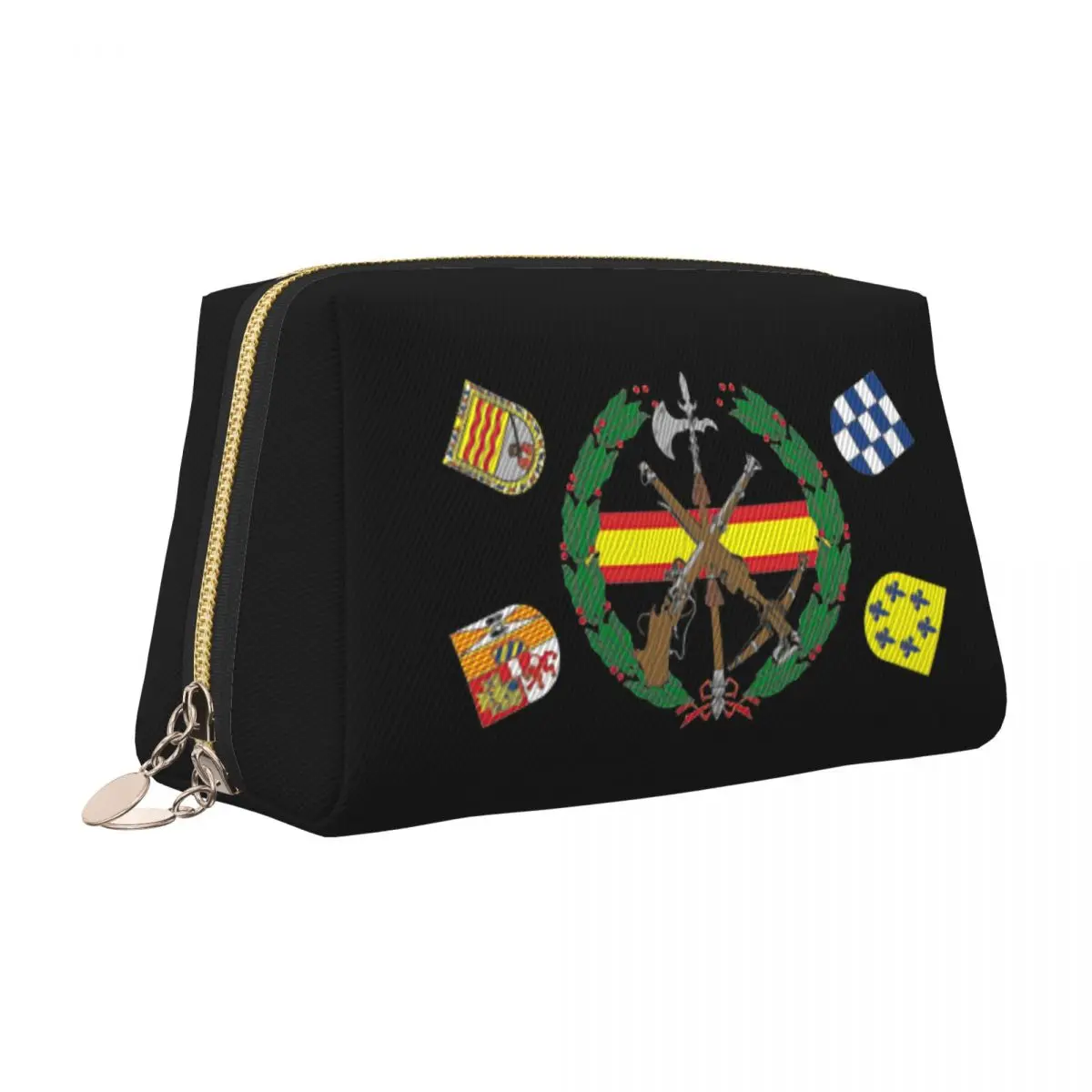 Cute Spanish Legion Travel Toiletry Bag for Women Spain Coat of Arms Makeup Cosmetic Bag Beauty Storage Dopp Kit