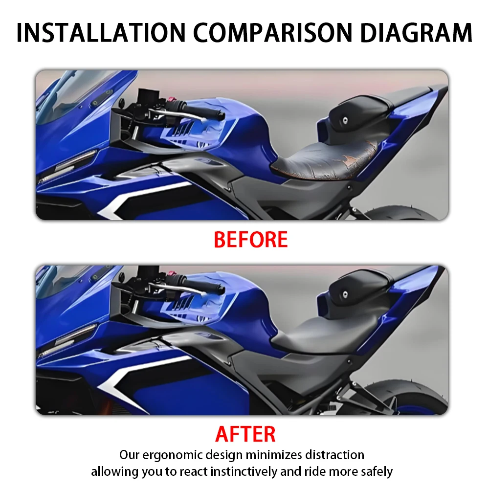 Motorcycle Accessories Height Increase Expansion Driver Rider Front Seat Cushion Fit For Yamaha YZF R3 YZF-R3 2025