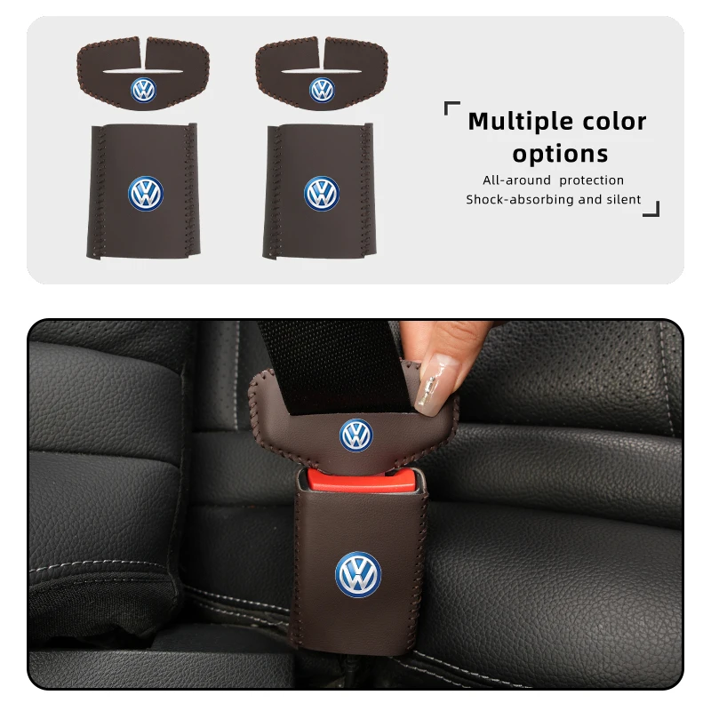 Anti Scratch Car Seat Belt Clip Protector Seatbelt Buckle Lock Cover For Volkswagen VW Scirocco Beetle Golf Passat Polo Tiguan