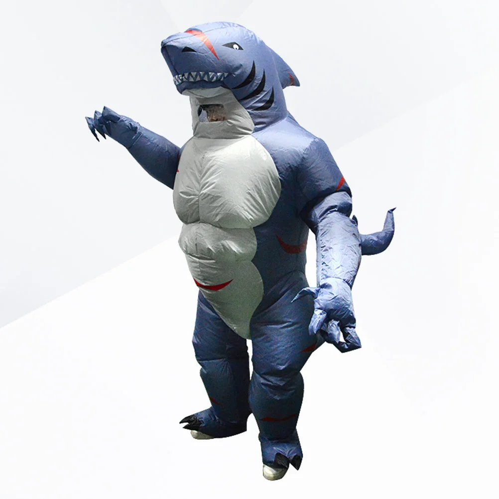 Costume de Cosplay Gonflable en Forme de Requin d'Halloween, Vêtement de Vache Non Inclus