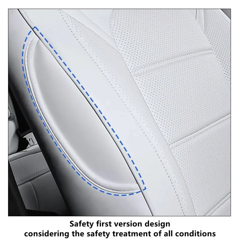 For Tesla Model X S Car Seats Cover Nappa Leather Full Surround Style Factory Wholesale Price Customized Interior Accessories