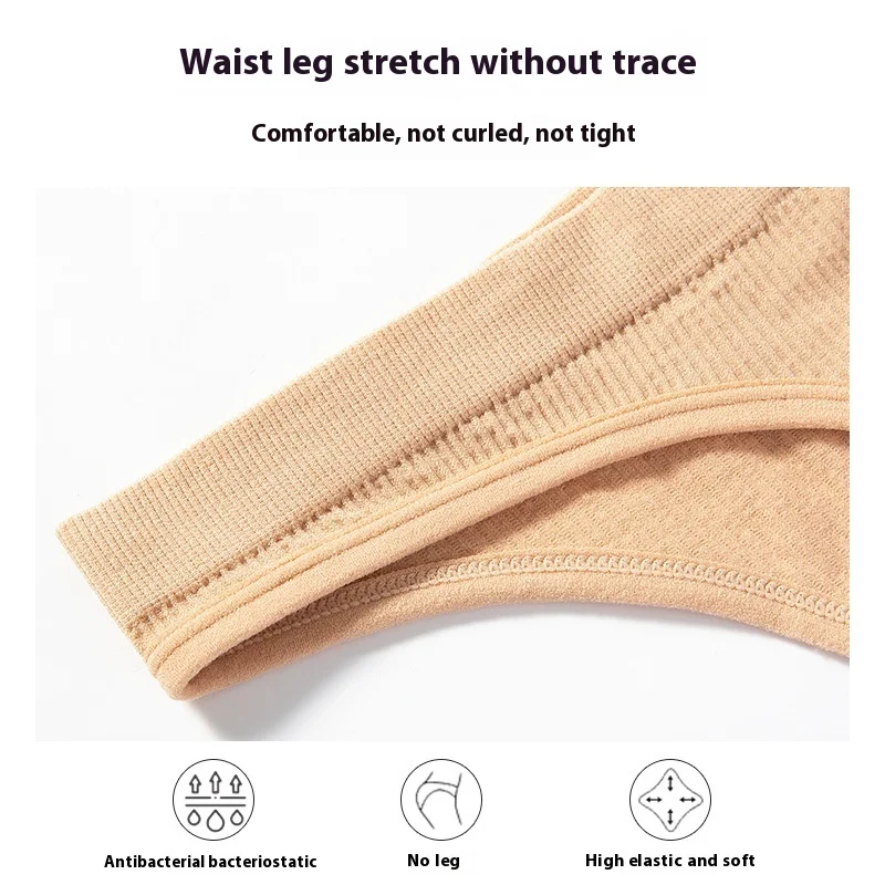 Thong, Oversized, Slim, Sports Fitness Underwear, Low Waisted, Sexy Women's Buttocks Lifting, Pure Cotton, And Cropped T-Shirt image 3