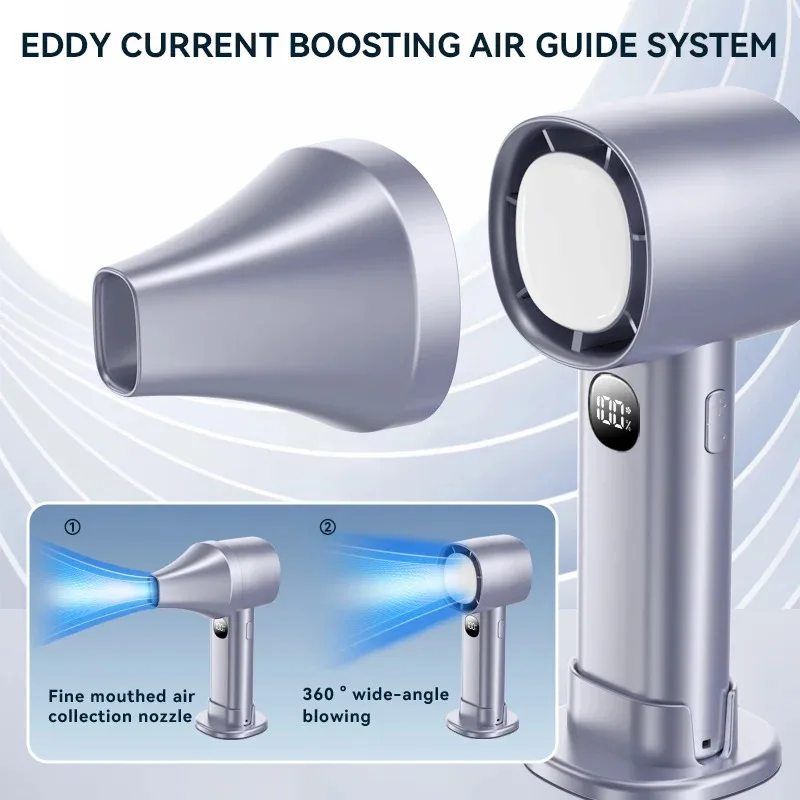 100 スピードハンドヘルドミニファン折りたたみポータブルナイトライト充電式ファン USB ポータブルミニデスクトップファン強風