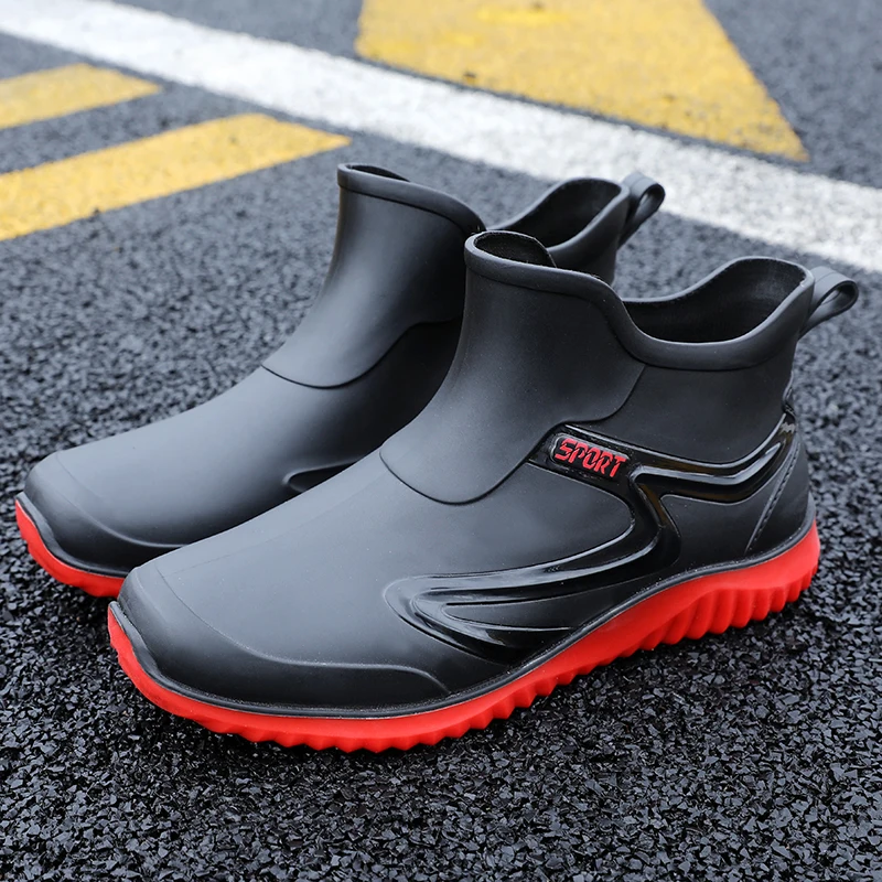 

Large Size Men's Outdoor Rain Boots Casual Fashion Style Comfort Waterproof Footwear Men's Women's Rain Boots