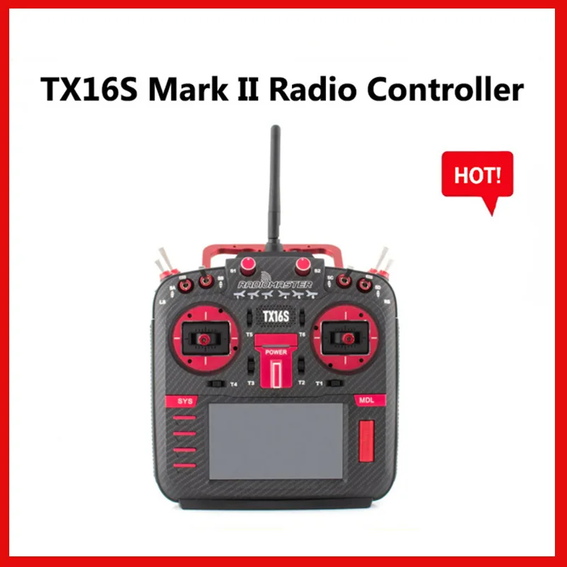 

Radiomaster TX16S Mark II Max Radio Controller (M2) 2.400GHz 2.480GHz Transmitters for FPV Drone-ELRS-V4.0 Hall Gimbal