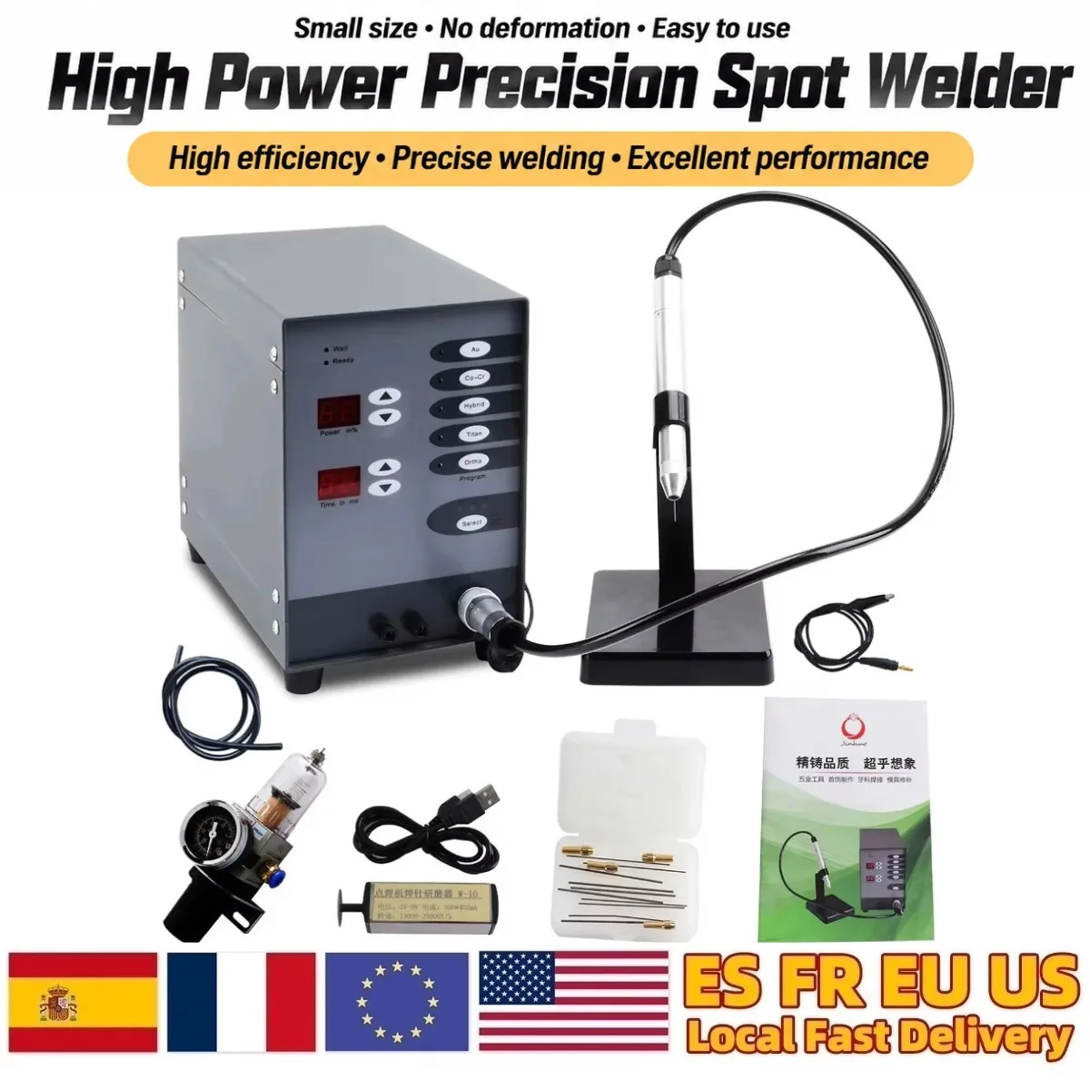 Image of 220V CNC-Impuls-Argon-Lichtbogen-Schmuckschweißgerät, automatische Punktschweißmaschine für Schmuck, Gold, Silber, Edelstahl, Präzisionsschweißen, dauerhafte Schmucklötmaschine, orthodontische