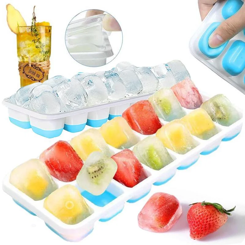 

Ice Cube Tray Honeycomb Silicone Ice Cube Mold with Removable Lid Summer Stackable Ice Cream Tools Reusable Food Grade Ice Maker