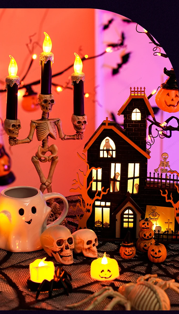 

Halloween lantern luminous tabletop ornament