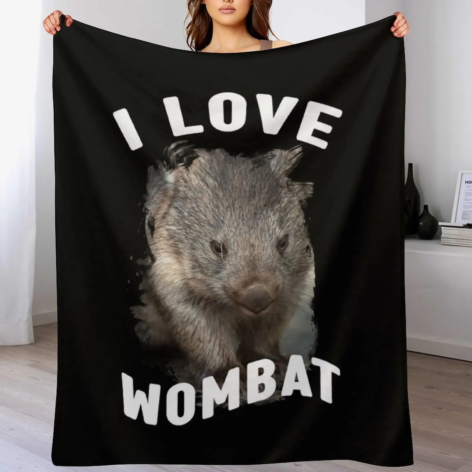 

Australian Wombat Cute Wombat Baby Wombat Throw Blanket for babies Flannel Luxury Thicken Blankets Sofas Of Decoration Blankets