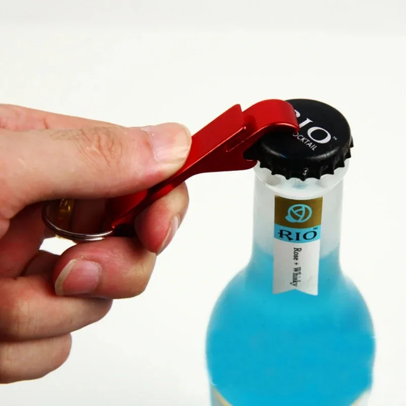 Mini Bottle Opener Portable Color Metal Beer Drink Bottle Opener Keychain Bar Tool Party Favor Gifts image 3
