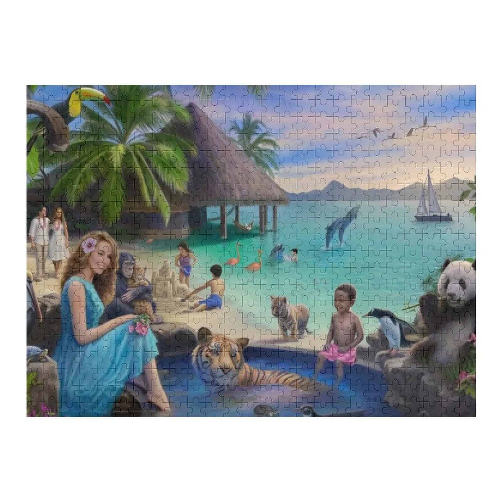 

A Pool in Paradise Jigsaw Puzzle Wooden Jigsaws For Adults Photo Woodens For Adults Personalized Gift Ideas Puzzle