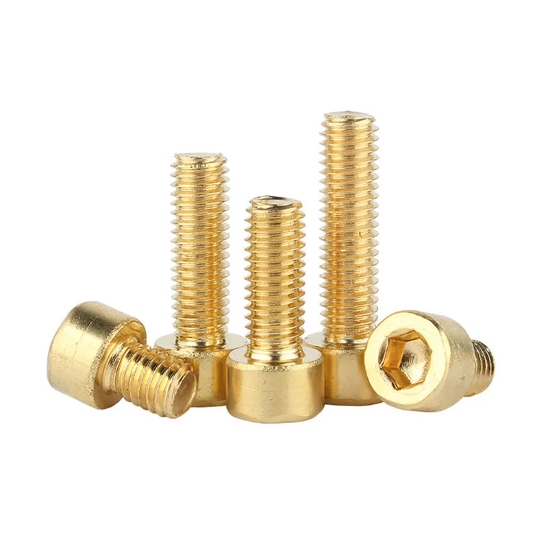 Brass Socket CAP Head Screws Allen Bolt M2 M3 M4 M5 M6 M8 M10 M12