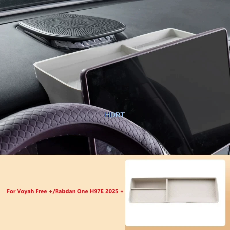 For Voyah Free +/Rabdan One H97E 2025 + Car Styling Center Console Screen Rear Storage Box Container Organizer Cover Accessories