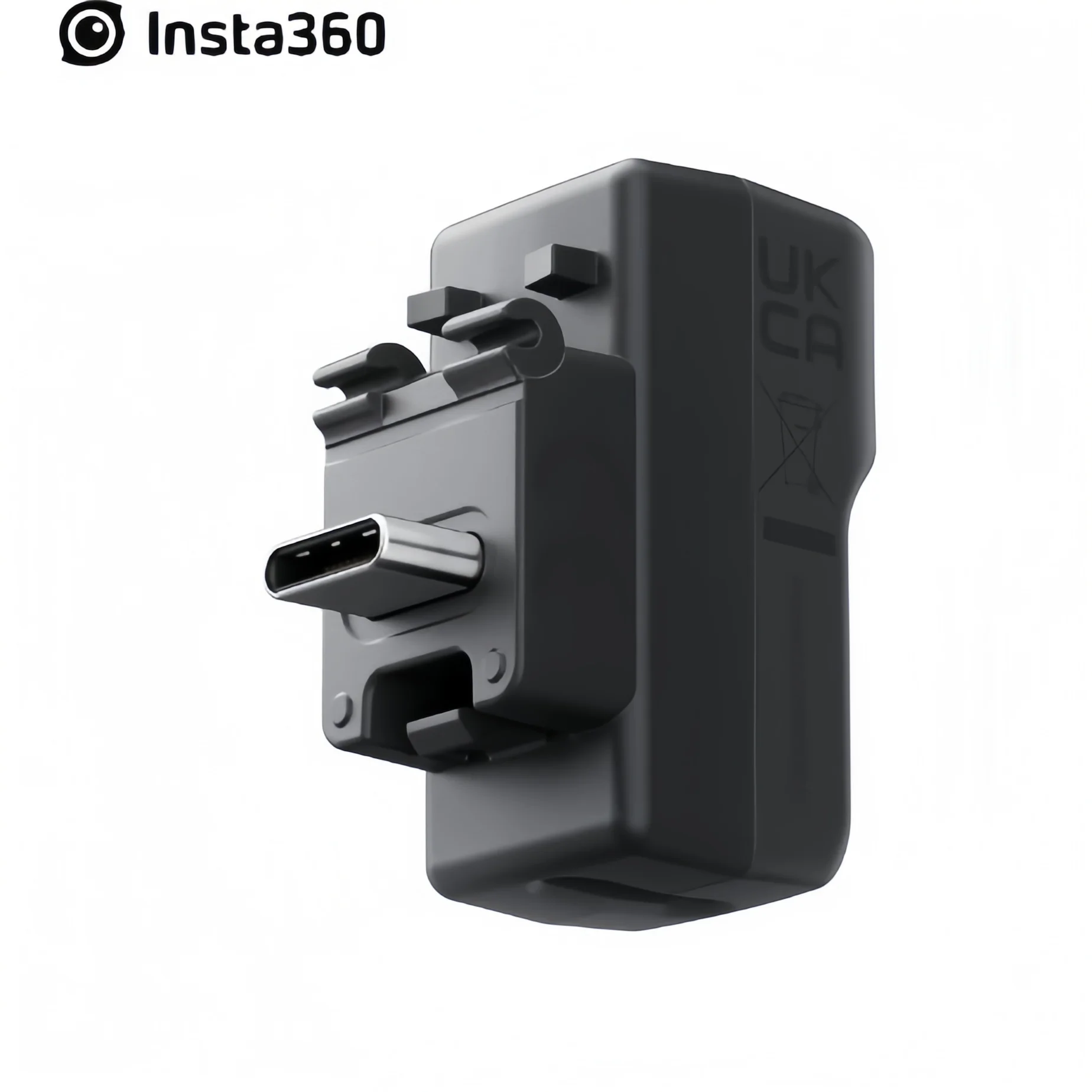 Insta360 X4 Charging & Audio Adapter – Dual Port Expansion/Secure Mount/Invisible Design