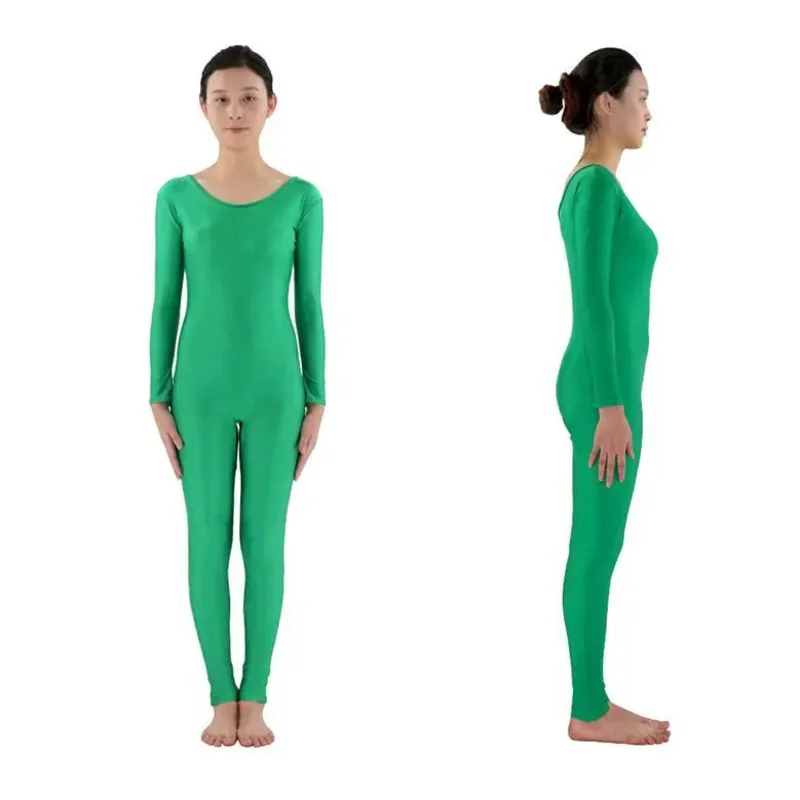 全身タイツスパンデックスジャンプスーツ,全身肌,タイトジャンプスーツ,ユニセックスコスチューム,ダンスウェア,高品質