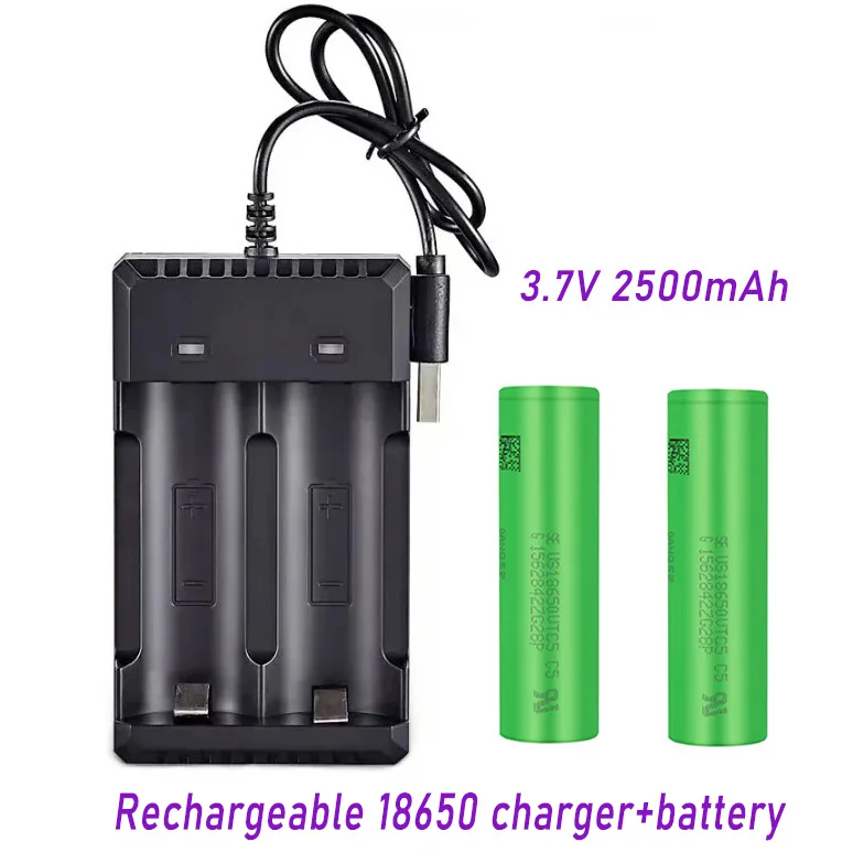 

100% Original 3.7V US18650 VTC5 2500mAh Lithium ion Rechargeable Battery VTC5 25A Flashlight Toy Discharge+charger