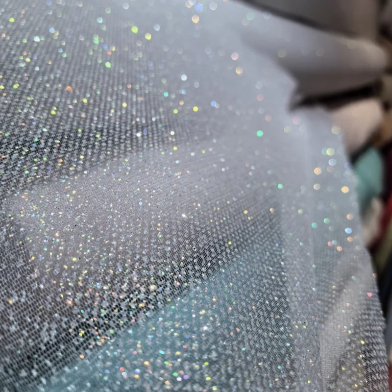 

Порошок с шифрованием вспышки, разбросанная переливающаяся волновая точка, мягкая сетка, спрей, золотое свадебное платье, тканевое украшение ручной работы, украшение сцены