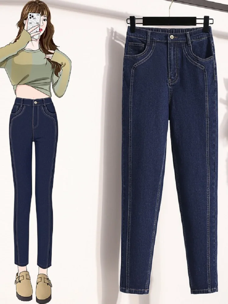 

Женские брюки-карго слим-фит в корейском стиле, весенняя новинка, модные, простые, эластичные, с высокой талией, универсальные, повседневные, для работы и отдыха.