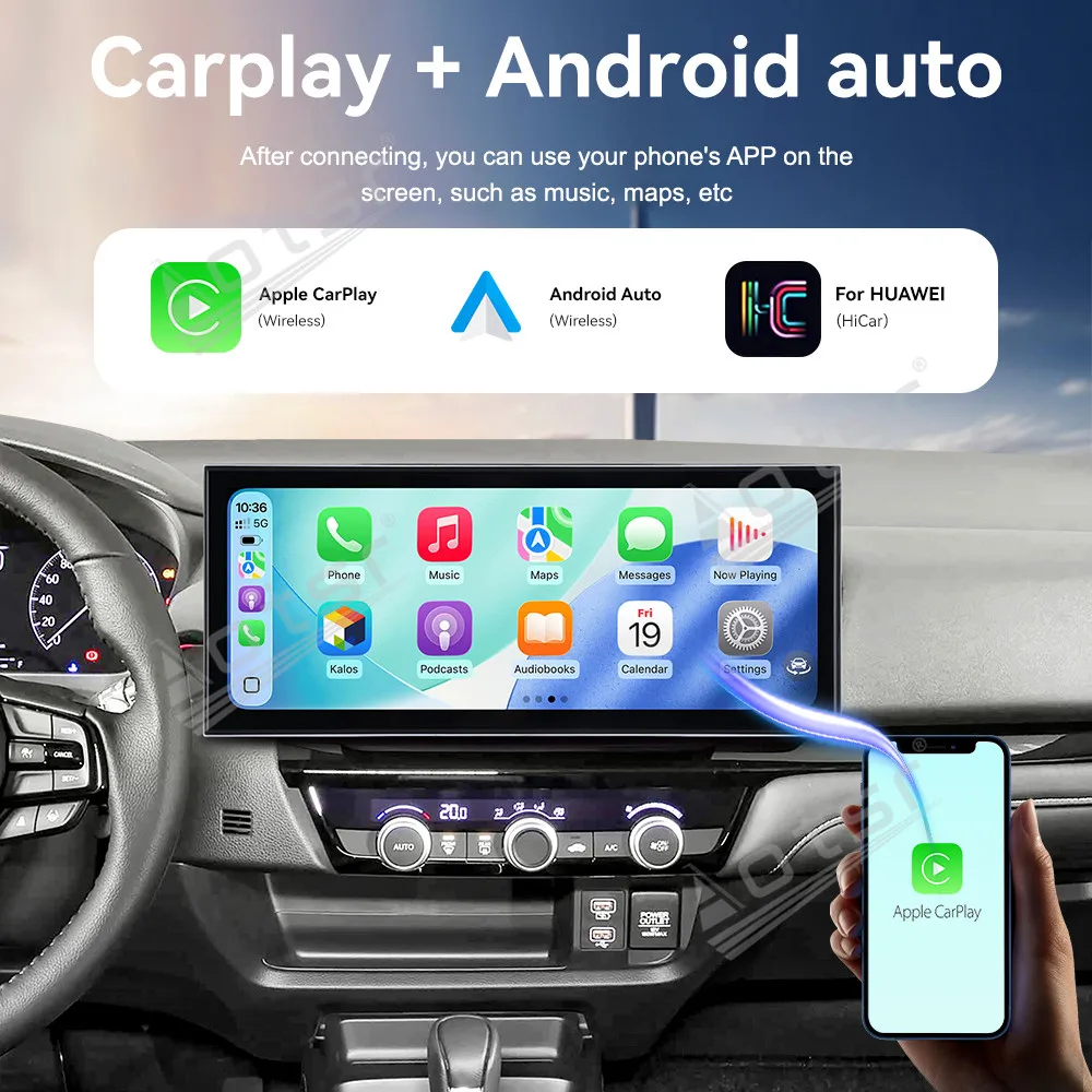 

CarPlay 15.8'' Android 15 для Honda City 2020–2024: Автомобильные гаджеты, автомагнитола, GPS-навигация, HD-экран, мультимедийный плеер, головное устройство