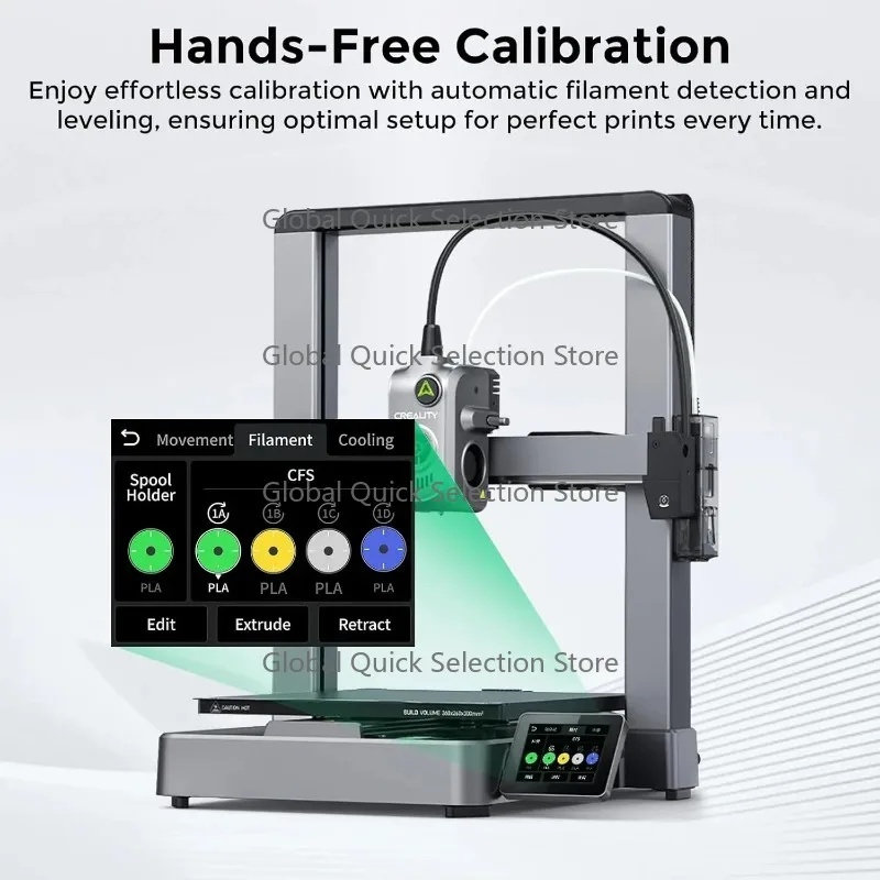 Creality Hi 3D Printer Support Multi-Color Printing Automated Filament Reading Core XZ Motion Auto Leveling 260x 260x300mm