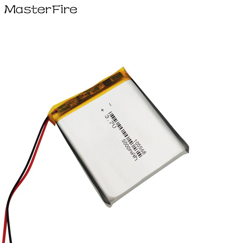 2-10 SZTUK 105568 3.7V 5000mah Akumulator Litowo-Polimerowy do Power Banku, Konsoli do Gier, E-Booka, Laptopa, Tabletu PC, MID PAD