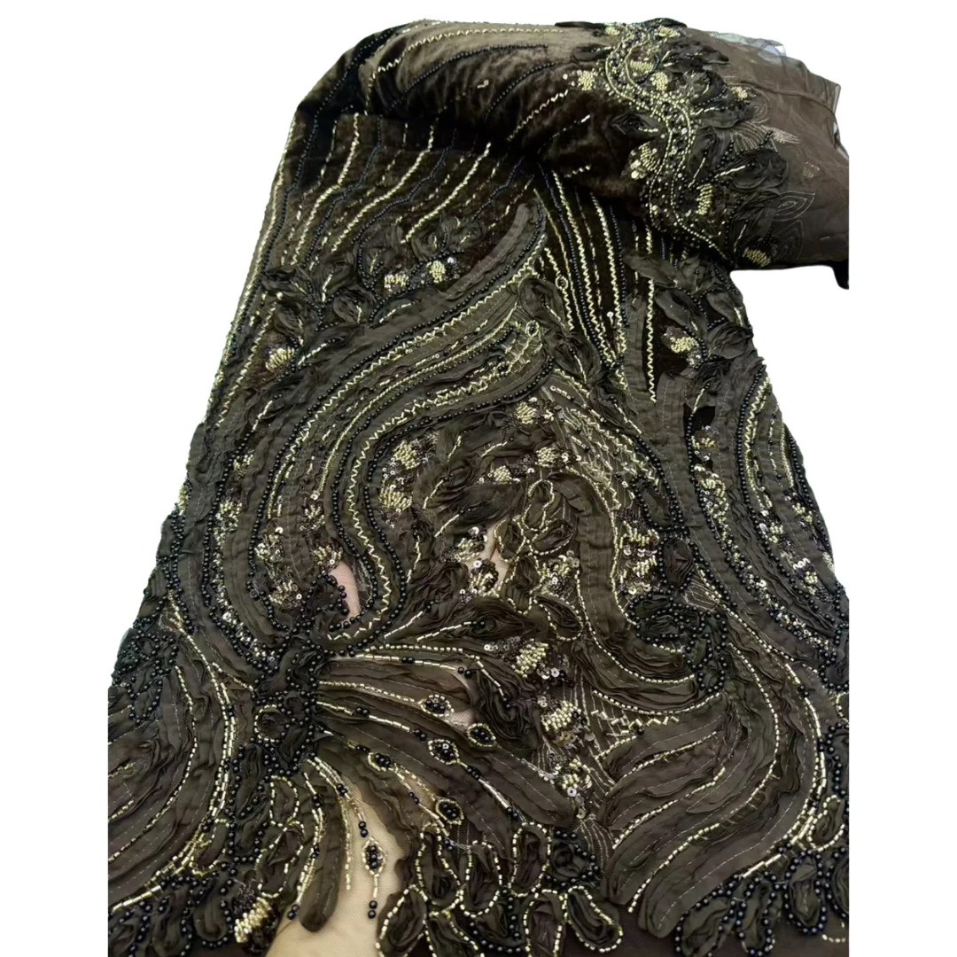 新作入荷 チュールビーズレース ラッフルチュールドレス 流れ - Embroidery Ai のレビューと価格