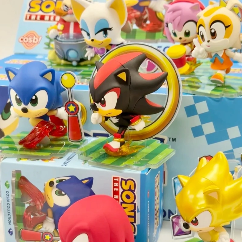 

Оригинальные Hottoys Cosbi Sega, экшн-фигурка Sonic Hedgehod, аниме-фигурки, детские игрушки, орнамент, украшение для рабочего стола, подарки на день рождения