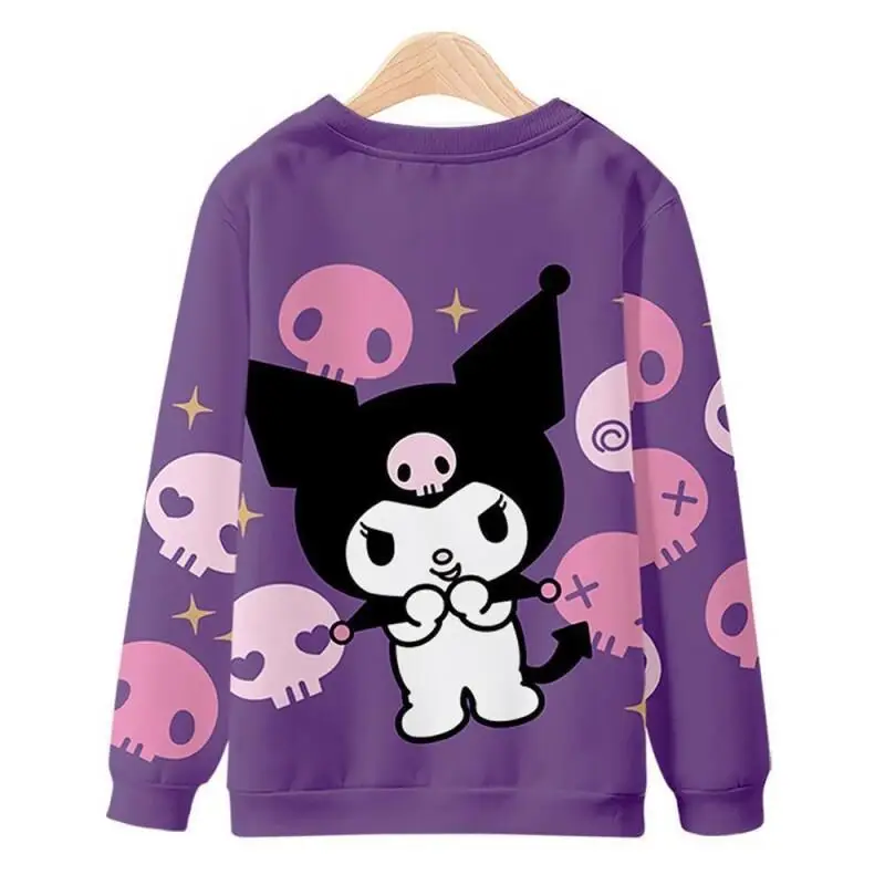 

Sanrio Hello Kitty women's Hoodie Pullover coat tops Long Sleeve Cotton Top For Girls Casual Wear Sweet Japanese Style Cute