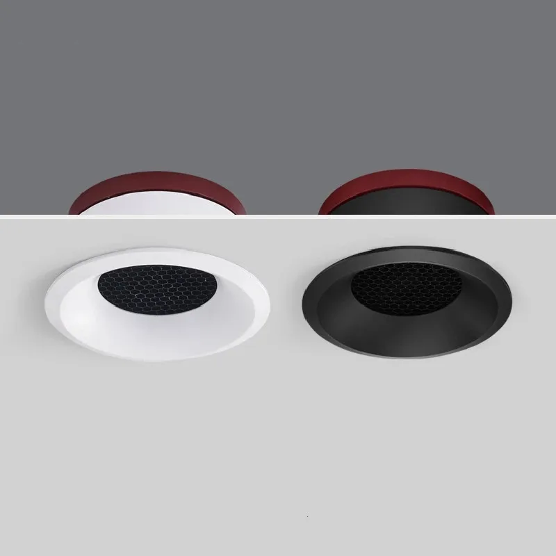 Ultra Thin Anti Glare LED Downlights 9W/12W/15W/18W/20W Dimmable Recessed COB Ceiling Lamp Spot Lights AC90-260V Epistar Chip