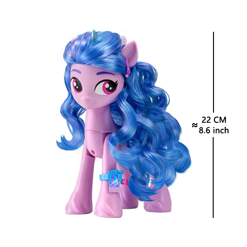 بلدي ليتل المهر 22 سنتيمتر عمل أرقام اللعب الكرتون يونيكورن التماثيل دمى نموذج الفتيات DIY بها بنفسك لعبة شعر مستعار مشط اكسسوارات هدايا عيد الميلاد