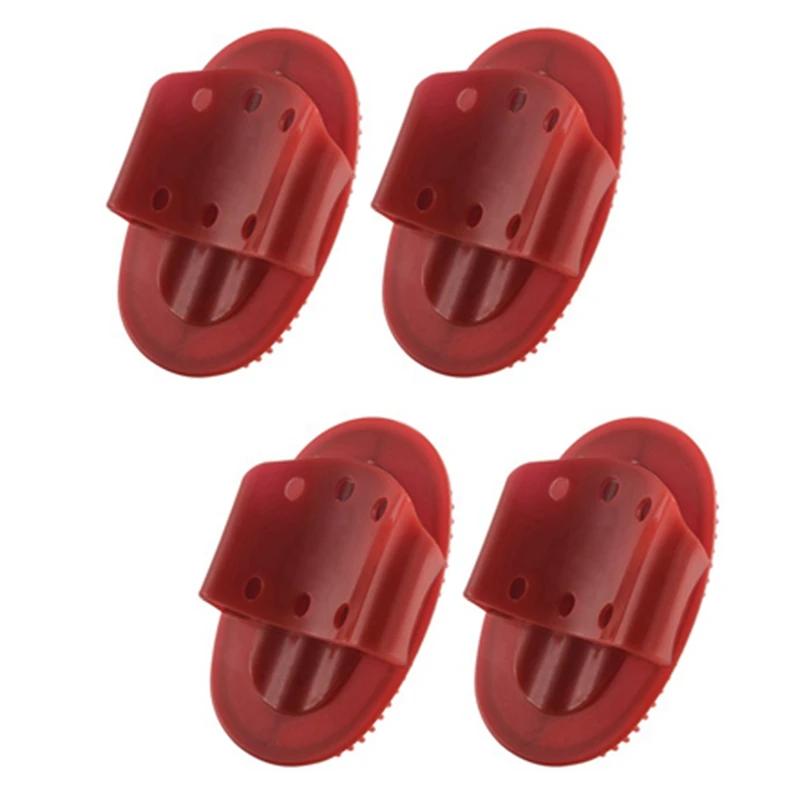 4PCS Silicone Essential Oil Meridian Massage Brush Scrub Massager Bath Spa Brush