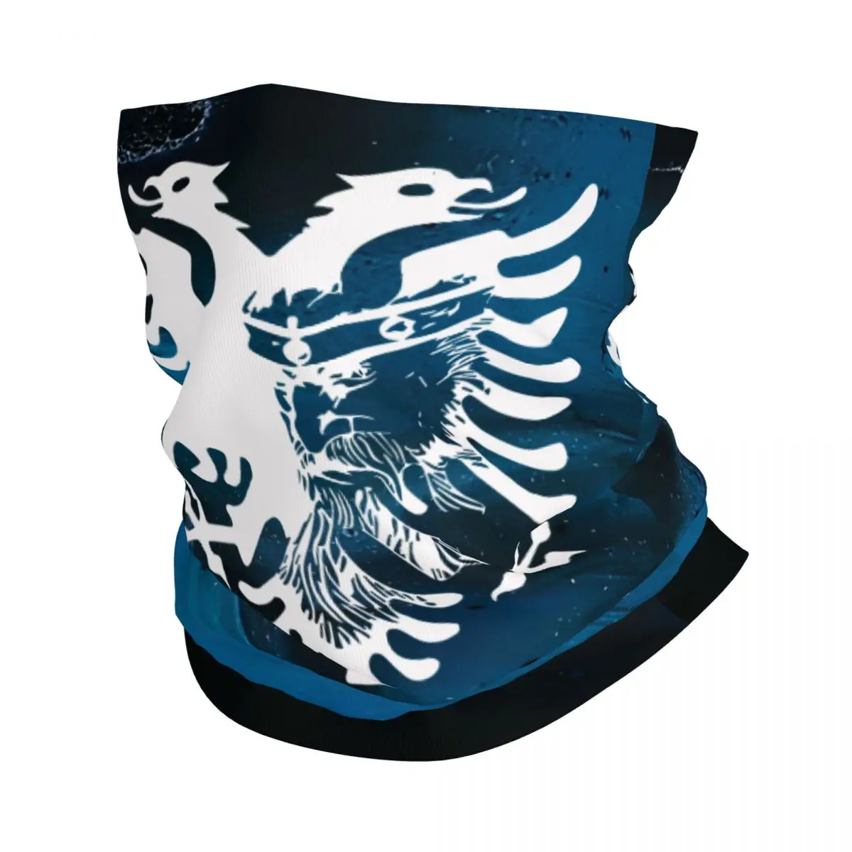 Hero White Motocross Bandana Neck Cover Printed Albanian Eagle Face Scarf Running Unisex Adult Windproof