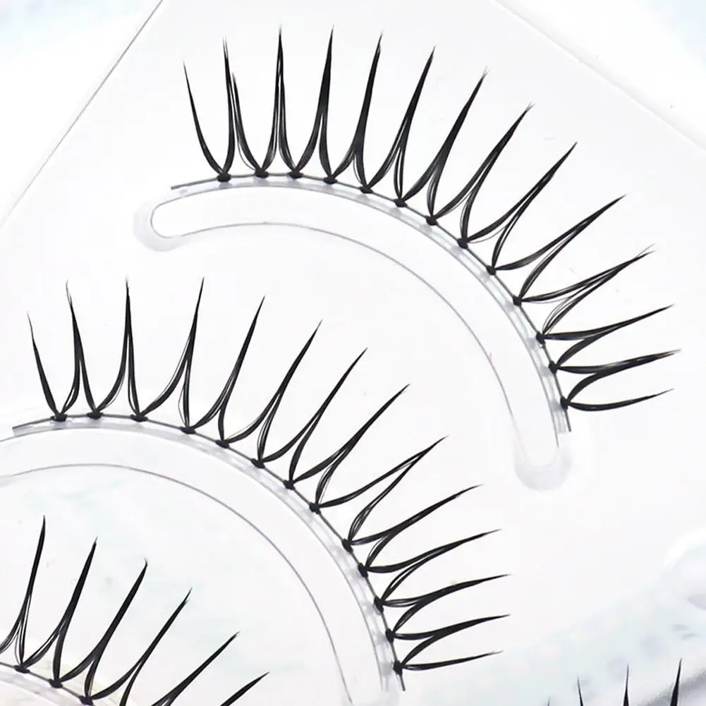 Valse Wimpers U-vorm Volledige Strip Wimpers Piekerige Wimpers Natuurlijke Look Nep Wimpers Voor Vrouw Zwarte Valse Wimpers