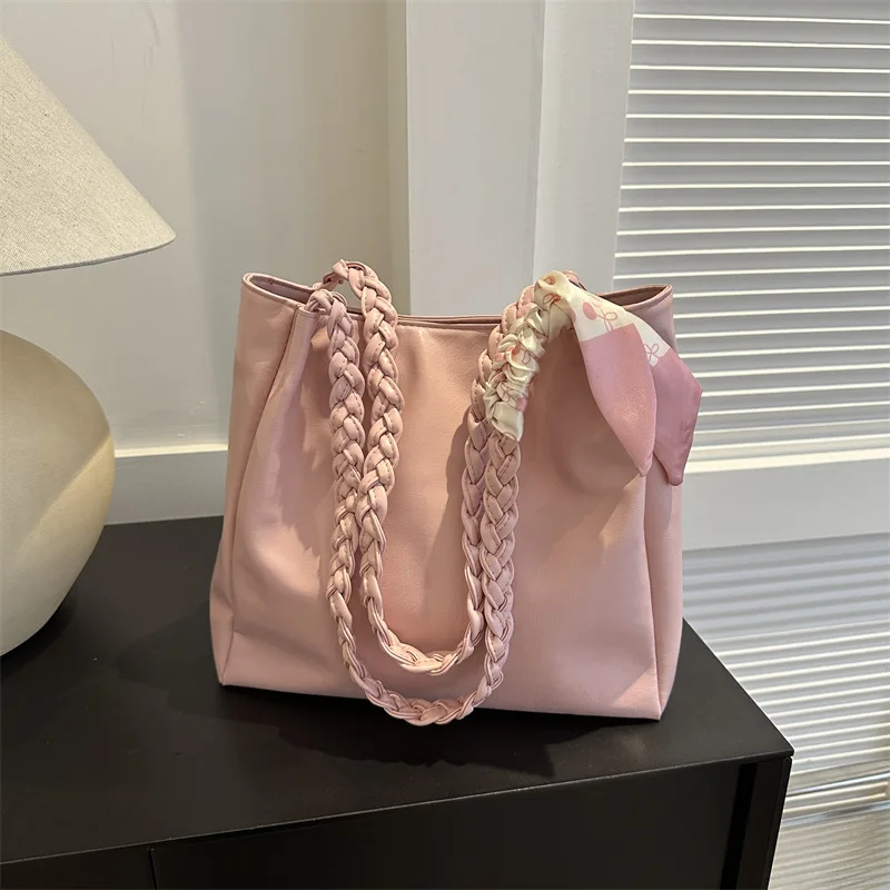 

​​2025 New Womens Solid Color Shoulder Bag Summer Minimalist Purse Casual Chic Handbag Fashionable Simple Crossbody Bag