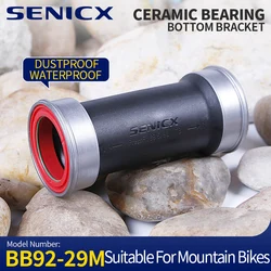 SENICX BB92 DUB Ceramic Bottom Bracket Mountain Mtb 29 Frame Suitable for SRAM DUB 28.99mm Bicycle Crankset Pressfit 41mm