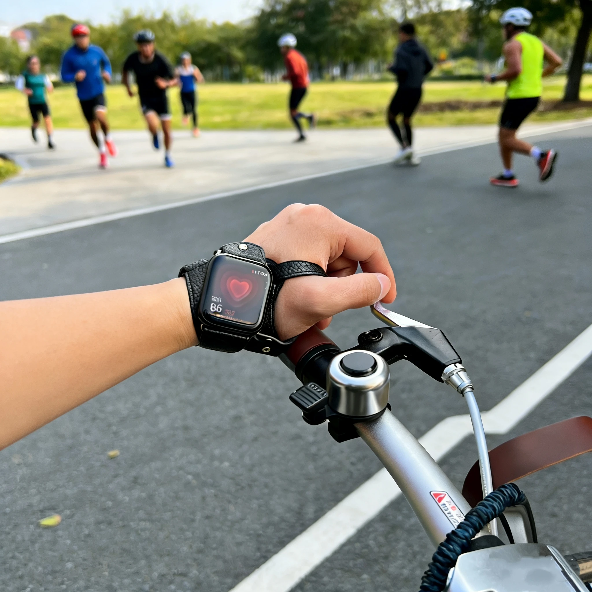 New Cycling Outdoor Strap Leather Loop for Apple Watch Band Series 11/10/9/8/7/6/5/4/3/ 38mm 40mm 41mm 42mm 44mm 45mm 46mm 49mm