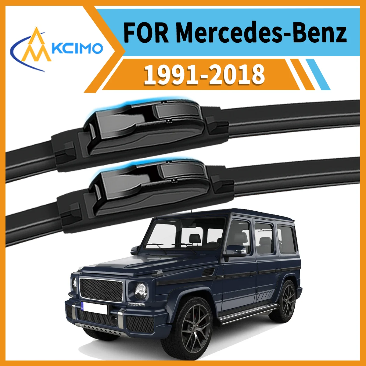 

Ultimate 2 Front Wiper Blades for Mercedes-Benz G-Class W463 1991–2018 Ensures Clear Vision & Safe Driving in Rain Snow or Sun