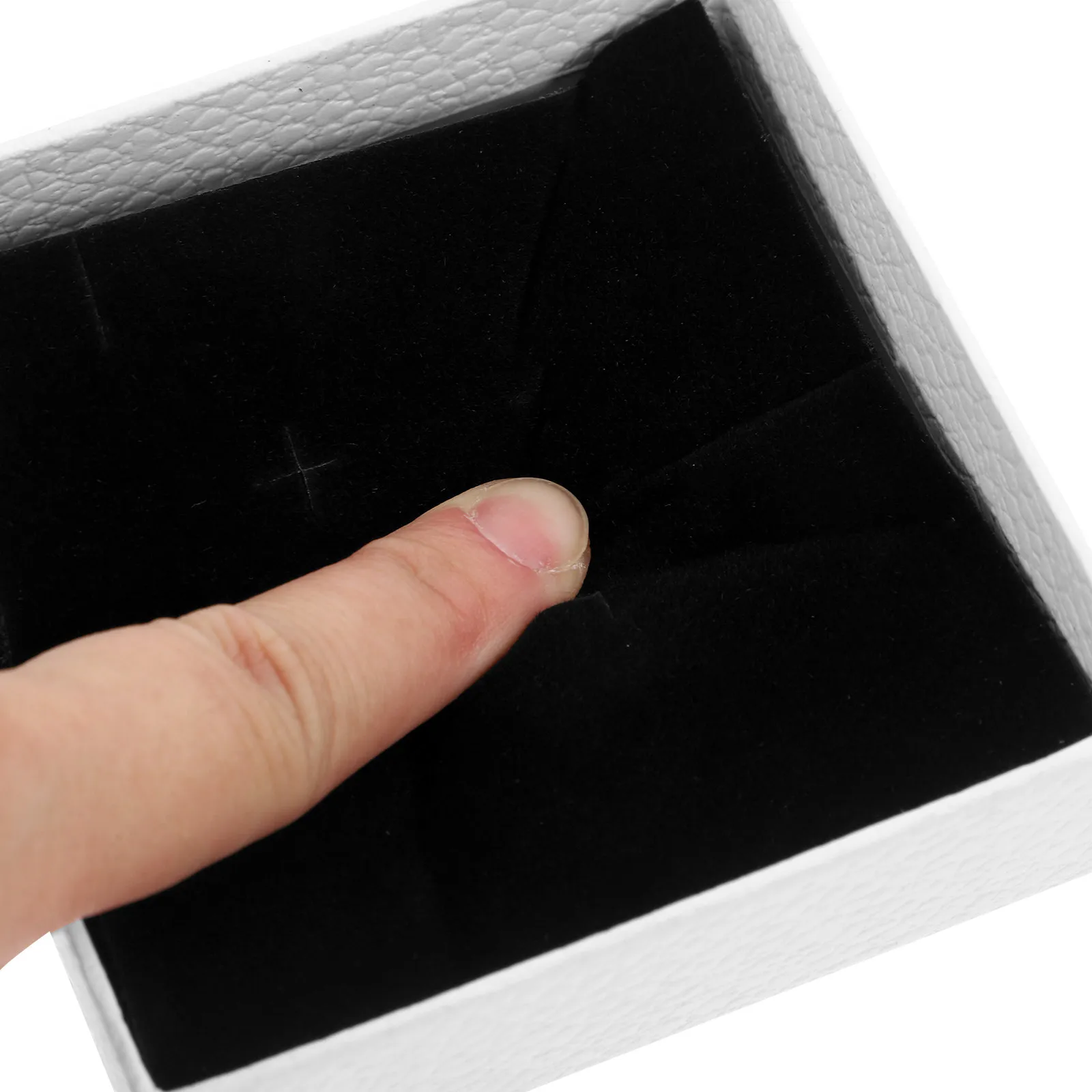 10Pcs Stylish Paper Jewelry Box Ring Necklace Earring Holder with Embossed Interior Protective Padding Small Fancy Gift