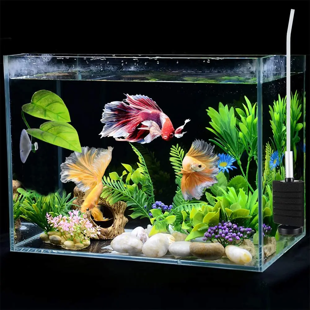 6 Pieces of Betta Hammock Toys Aquarium Plastic Factory for Betta Habitat Accessories