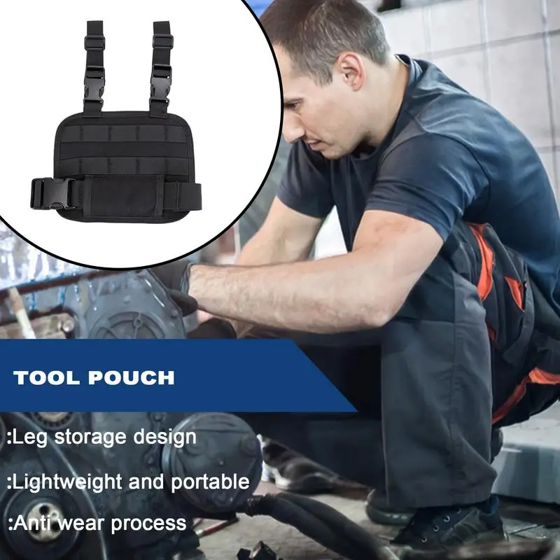 

Leg Bag Utility Belt Tool Holder Bag Portable Adjustable Heavy-Duty Organizer For Warehouse Repair Work Gardening Construction