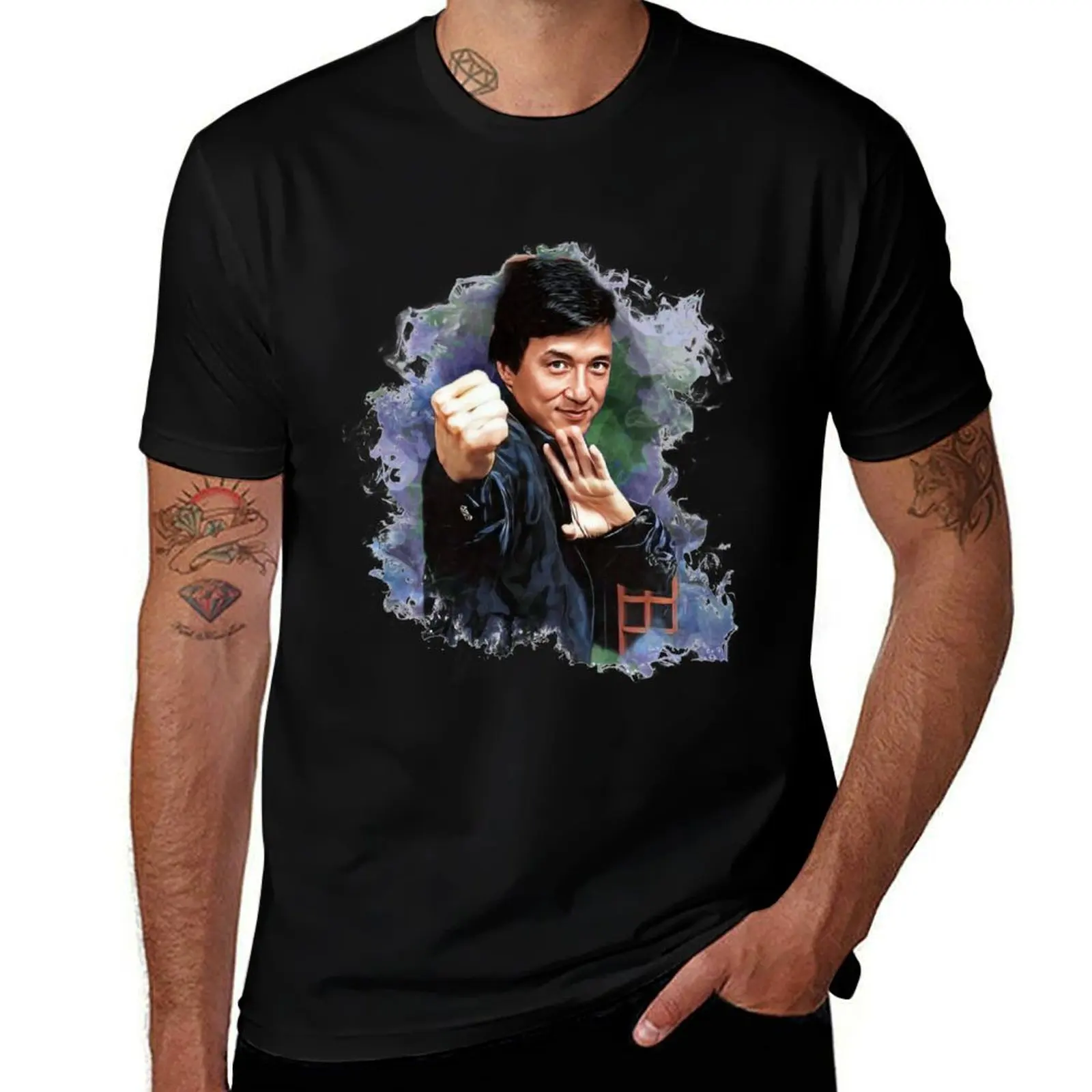 

jackie chan T-Shirt custom t-shirts anime clothes kawaii clothes customs t shirt for men