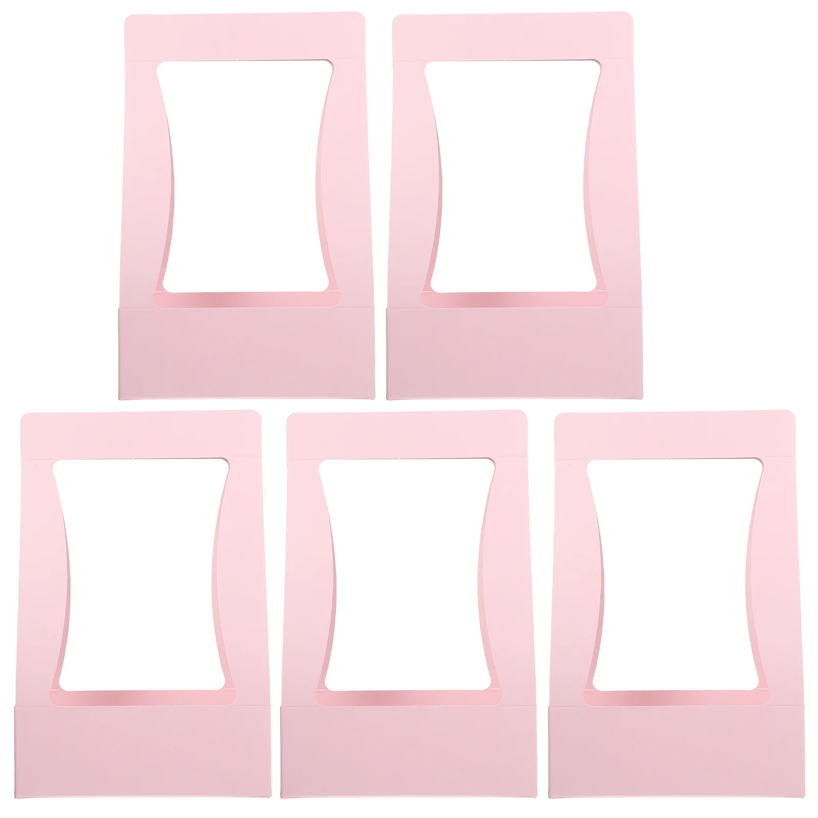 

5pcs Paper Folding Boxes Portable Bouquet Packaging Box For Fresh Flower Gift Storage Flower Wrapping Case Party Decorative Box