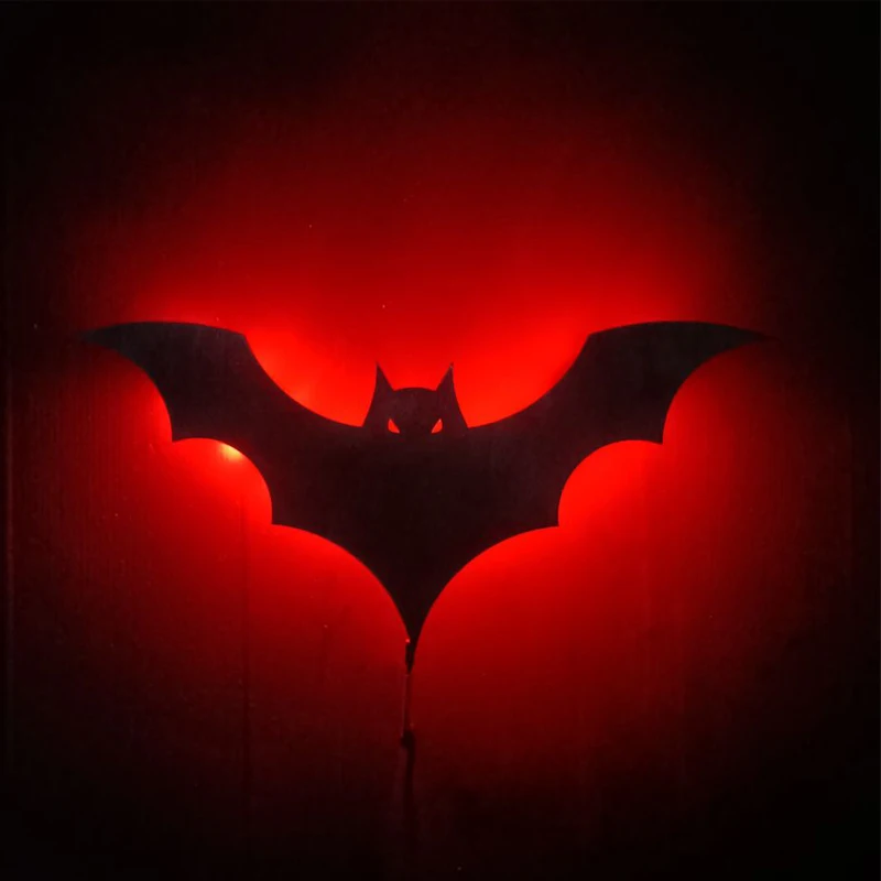 

ZK30 Creative LED Decorative Background Wall Lamp Plug-in Remote Control Changing color Lamp Bat Wing Bedside Ambience Light