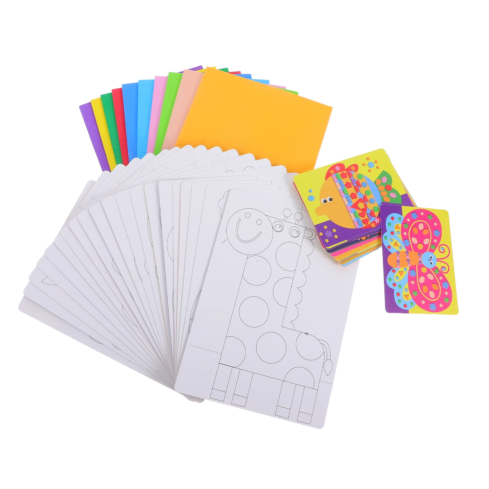 DIY EVA-knutselstickers Dierenpuzzelspel Leren speelgoed voor peuters Educatieve kunstset Voorschoolse activiteit Reizen Leuke knutselset