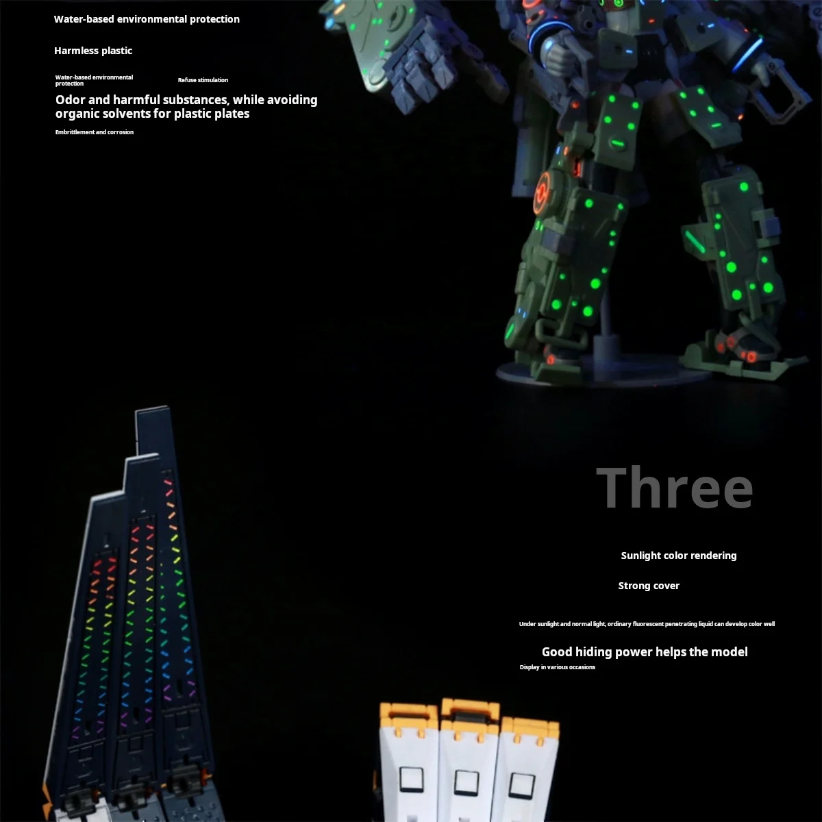 أداة رسم نموذجية 18 مللي حبر اختراق مائي لطلاء النماذج العسكرية لصنع هواية طلاء سائل ملون فلوري يمكنك صنعه بنفسك