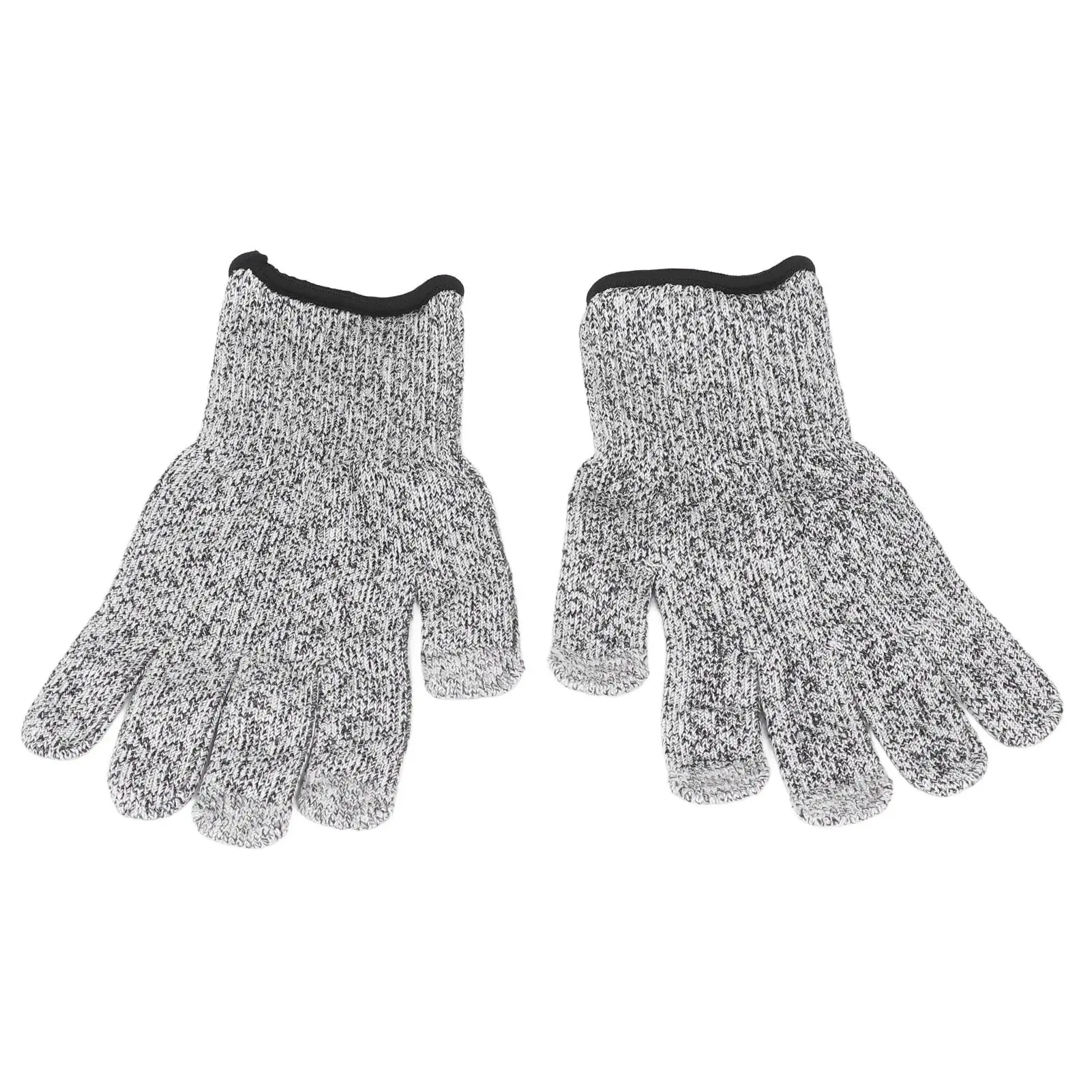 2pcs HPPE Cut Resistant Gloves with Silicone Grip for Kitchen and for gardening 