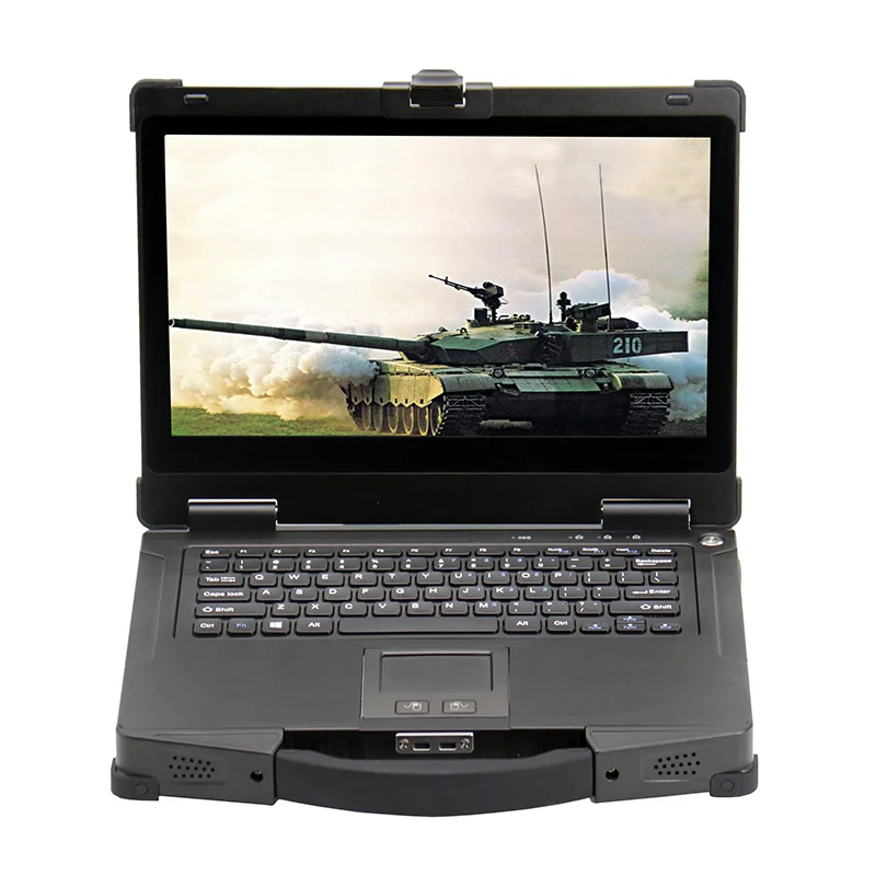 14 بوصة منفذ Rj45 كمبيوتر محمول صناعي متين IP65 قطعة التعرف على بصمات الأصابع دفتر متين المدمج في التقاط صورة الوجه #3