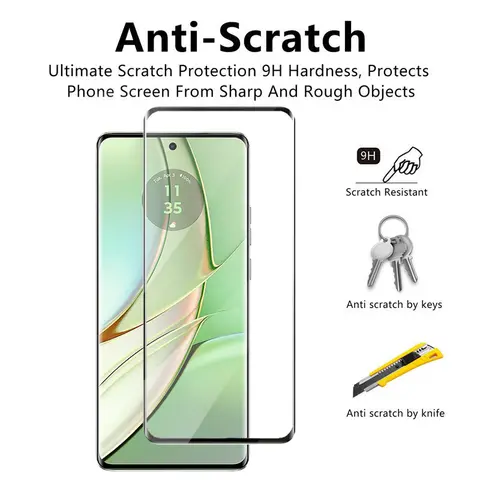 मोटोरोला मोटो एज 40 के लिए 2/4 पीस 3D कर्व्ड एज ग्लास, मोटोरोला मोटो एज 40 स्क्रीन प्रोटेक्टर टेम्पर्ड ग्लास प्रोटेक्टर फिल्म 10 best sales किनारा 40 - №10