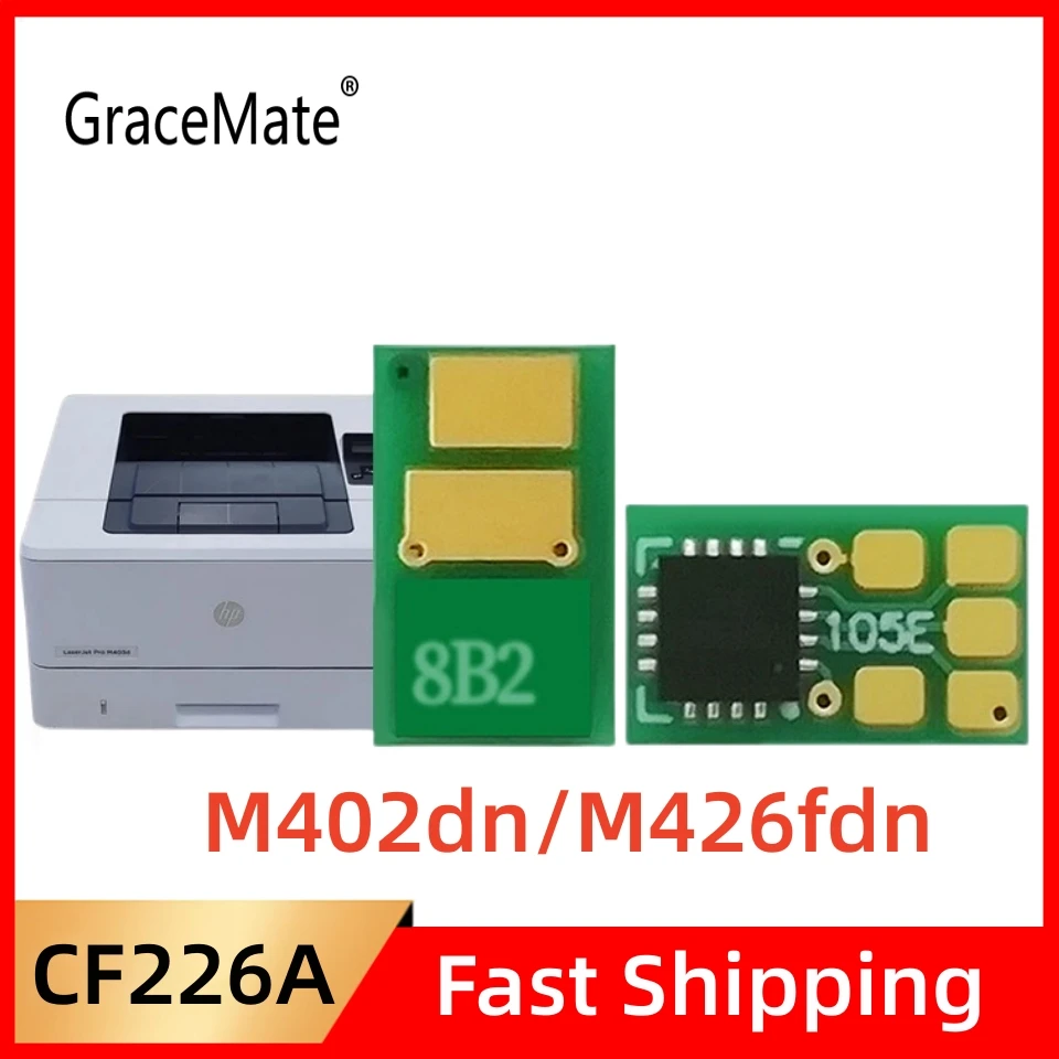 10pcs CF226A CRG052 CRG 052H Toner Chip for HP Laser Jet Pro M402n M402 M426fdw M426 LBP211 MF426 MF423 26A 26X